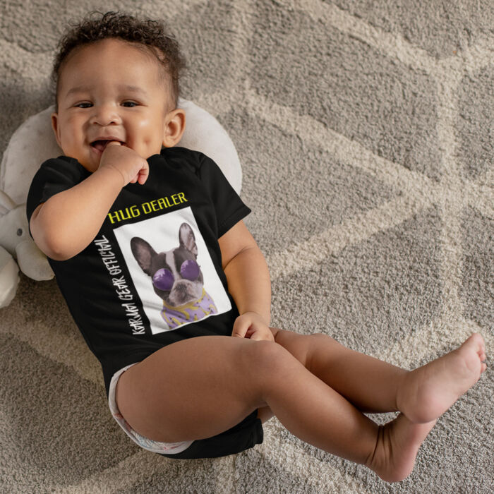 Hug Dealer Baby Onesie Thumbnail